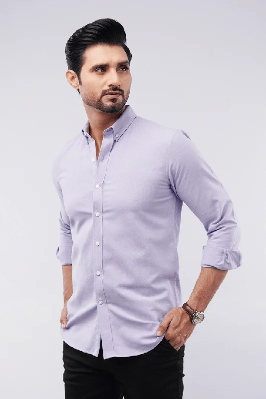 Casual Jackets Oxford Shirt - Purple