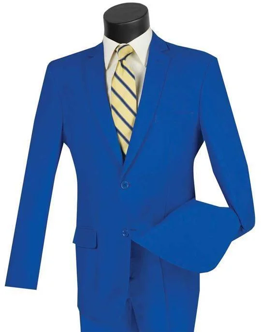 Activewear Gear Slim Fit Suit 2 Piece Color Royal