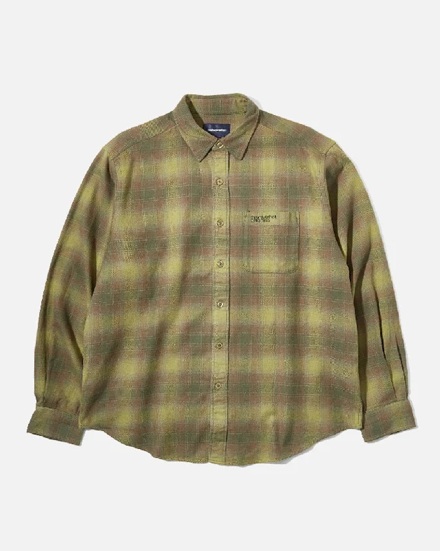 Trendy Blazers Flannel Check Shirt - Olive