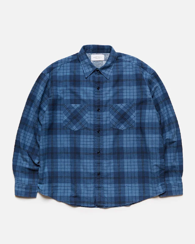 Street Jackets US2384 Checkered Shirt - Blue / Sax