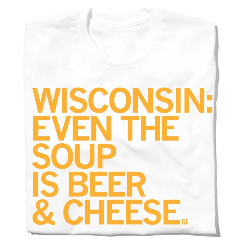 Slim-fit Shirts Wisconsin: Beer Cheese Soup (R)