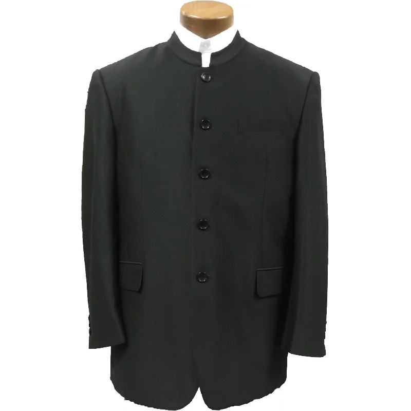 Winter Accessories Men's Plain Suit Swedish Knit Clerical Coat 4300