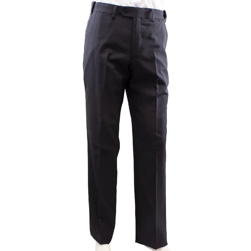 Street Boots Men's Suit Pants Wool Blend Plain Front 4702